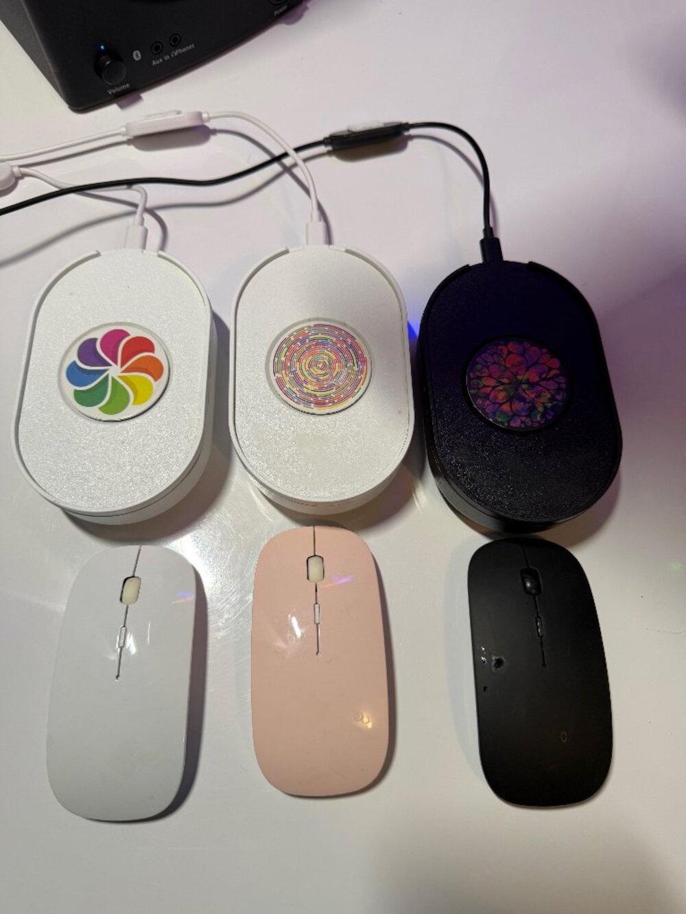 3 TECH8 USA Undetectable Mouse Mover Jigglers, 3 ZERU Bluetooth Mouse